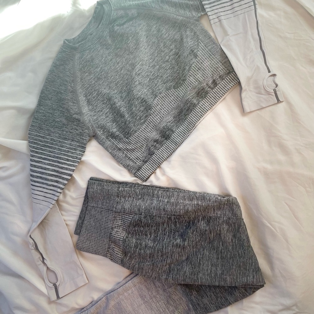 Grey Workout Matching Set
